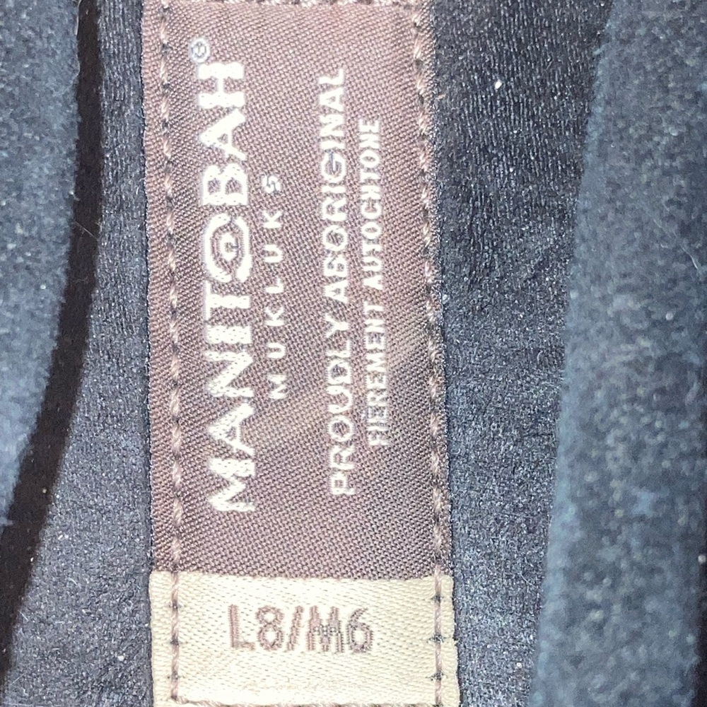 Manitobah Mukluks Leather Wool Mocassins Loafers Driving Slip-on Flats Sz 8 - Picture 8 of 8